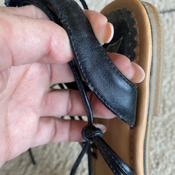 Shiekh black strappy flat sandals - Picture 3 of 5